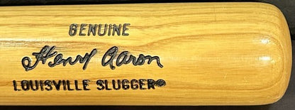 Hank Aaron Braves Signed Louisville Slugger Pro Model Bat Auto HOF JSA LOA