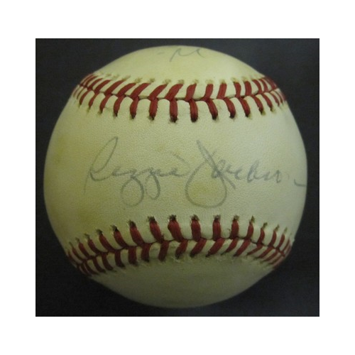 Reggie Jackson Signed Inscribed Happiness 2 U AL MacPhail Baseball Auto CBM COA