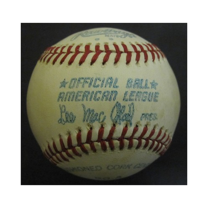 Reggie Jackson Signed Inscribed Happiness 2 U AL MacPhail Baseball Auto CBM COA