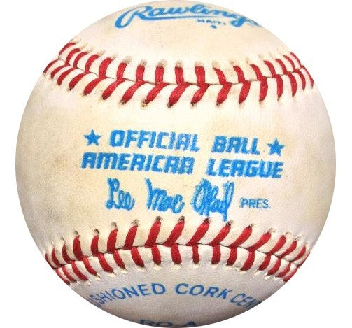 Johnny Mize Signed Vintage American League Lee MacPhail Baseball autograph COA