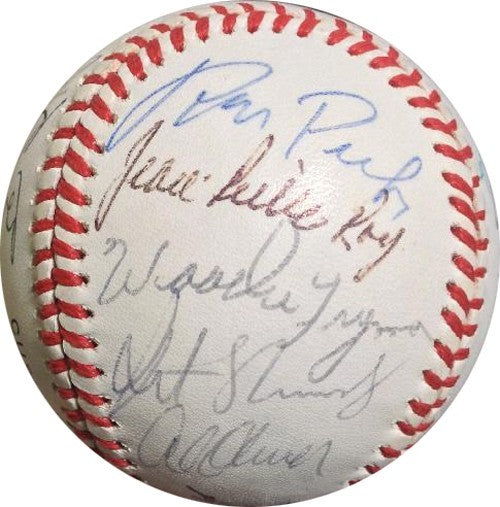1988 Mets Old Timers Signed ONL Baseball  gary Carter robinson Boudreau 24 auto