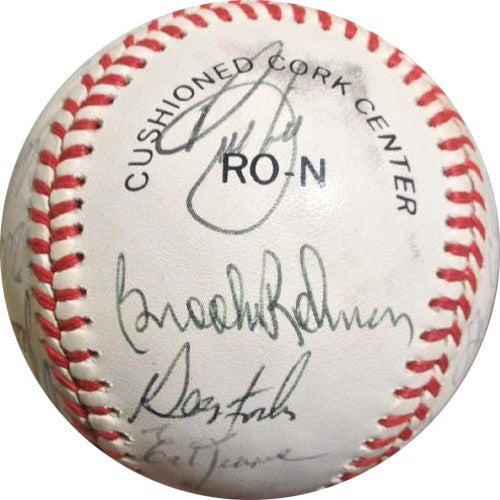 1988 Mets Old Timers Signed ONL Baseball  gary Carter robinson Boudreau 24 auto