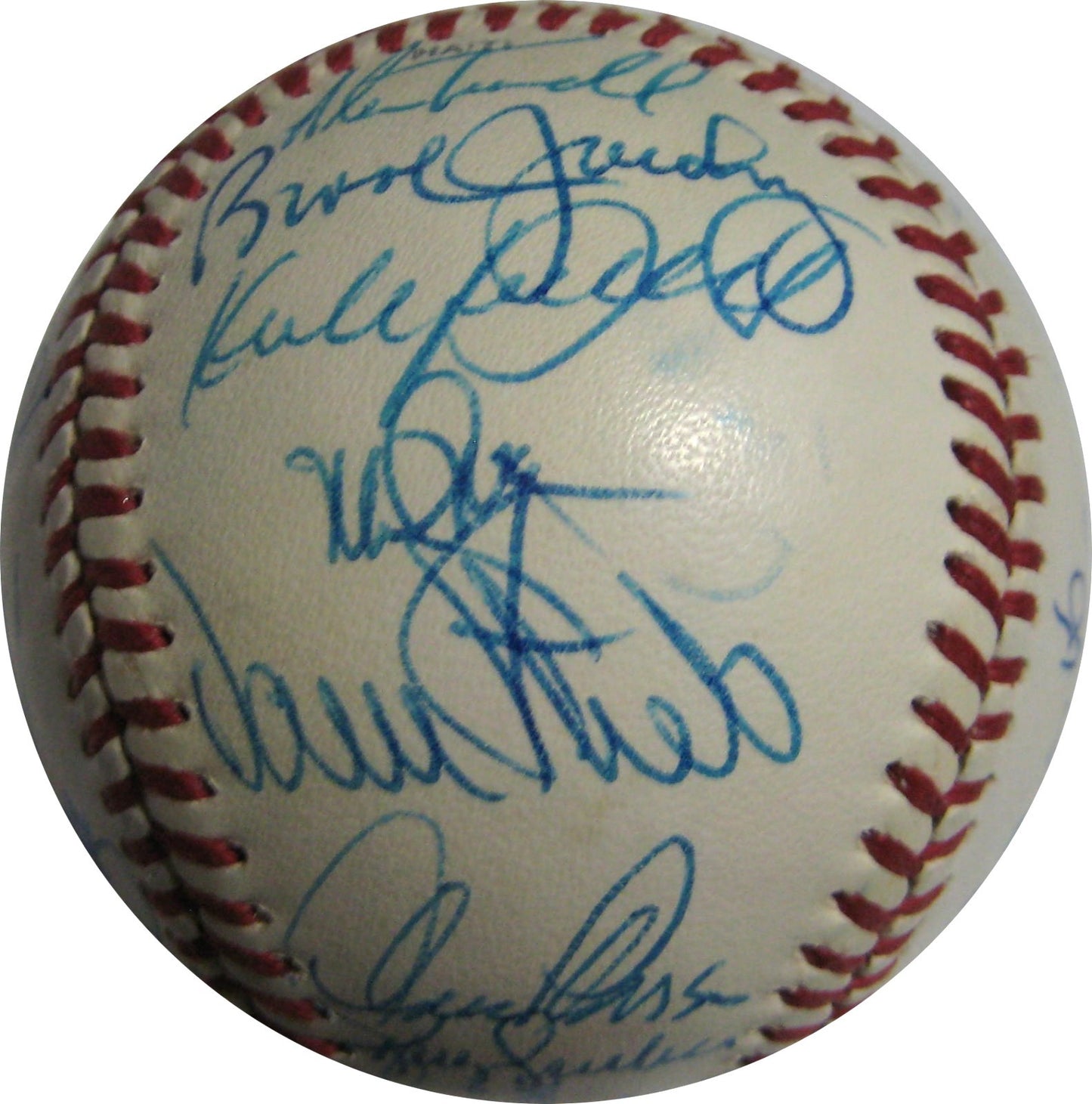 1990 AL ALL Star Team Signed Baseball McGwire Kirby Puckett Roger Clemens PSA