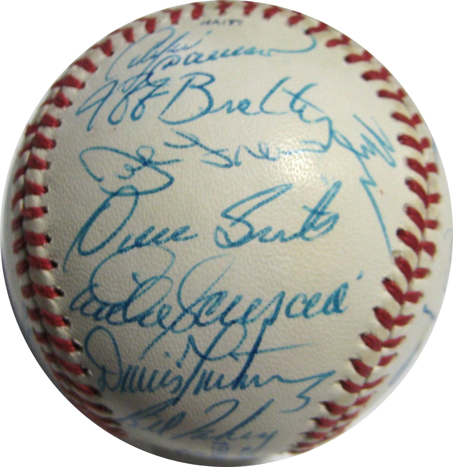 1990 NL All Star Team Signed Baseball Tony Gwynn LARKIN Barry Bonds 33 Auto PSA