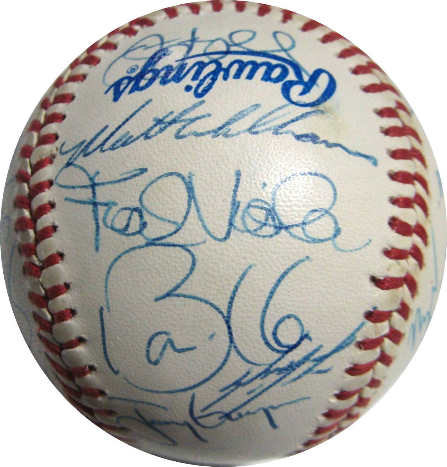 1990 NL All Star Team Signed Baseball Tony Gwynn LARKIN Barry Bonds 33 Auto PSA