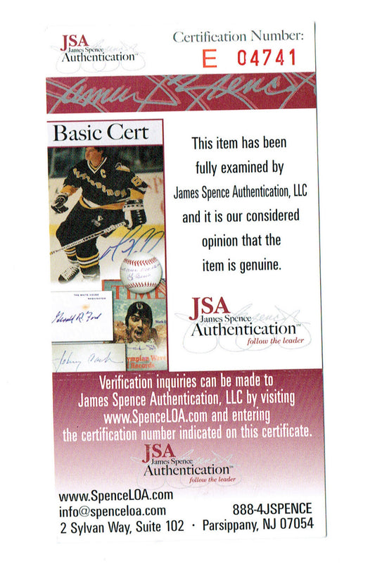 Jaromir Jagar Signed Auto 2000-02 Pittsburgh Penguins Media Guide JSA Cert