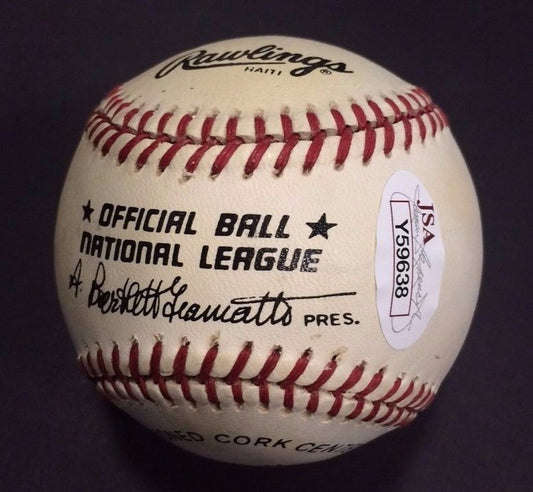 Sandy Amoros Signed 1955 Brooklyn Dodgers WS NL Baseball RARE MINT Auto JSA LOA