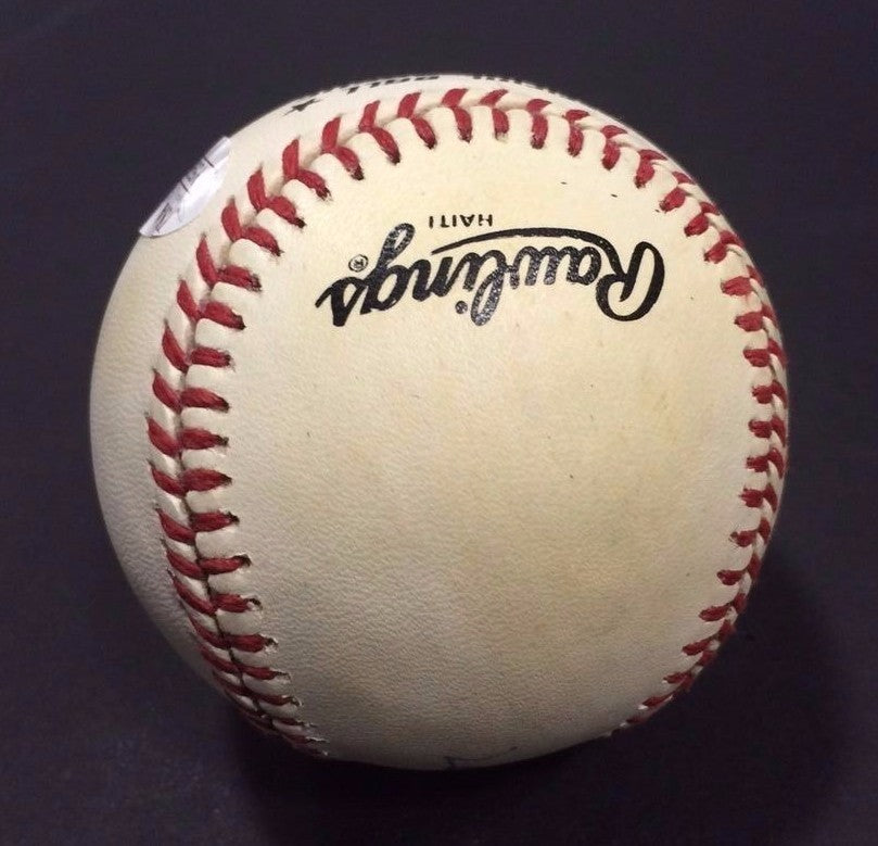 Sandy Amoros Signed 1955 Brooklyn Dodgers WS NL Baseball RARE MINT Auto JSA LOA