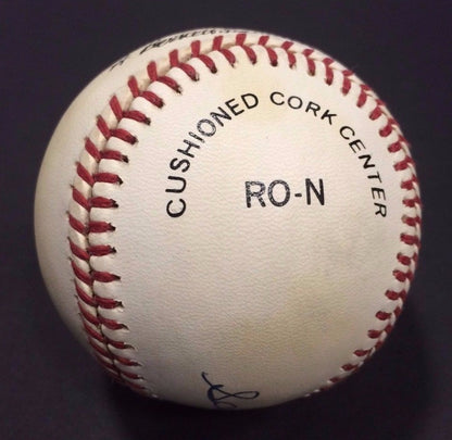 Sandy Amoros Signed 1955 Brooklyn Dodgers WS NL Baseball RARE MINT Auto JSA LOA