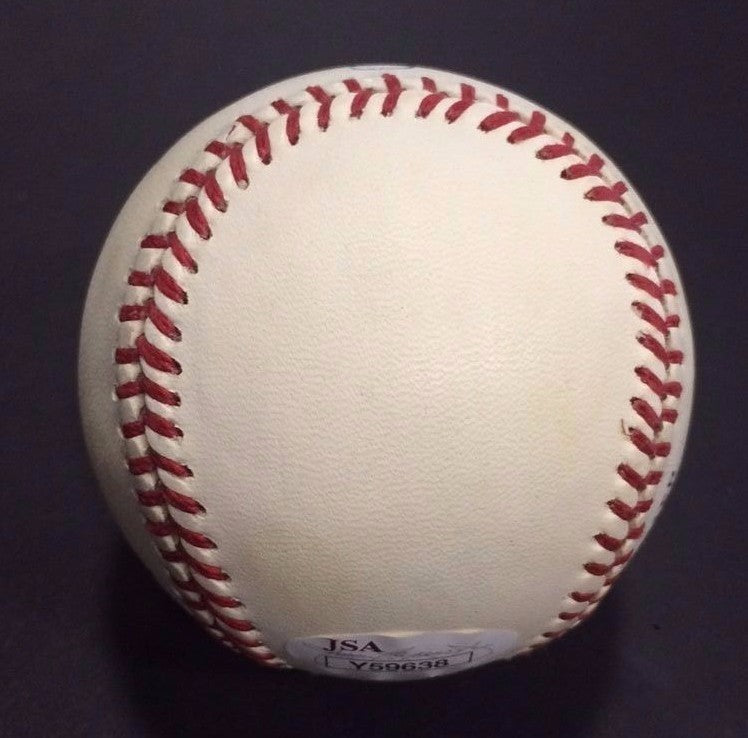 Sandy Amoros Signed 1955 Brooklyn Dodgers WS NL Baseball RARE MINT Auto JSA LOA