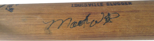 Mookie Wilson Game Used LS W276 Signed Bat Vintage Auto 1984 85 Mets WS Champs