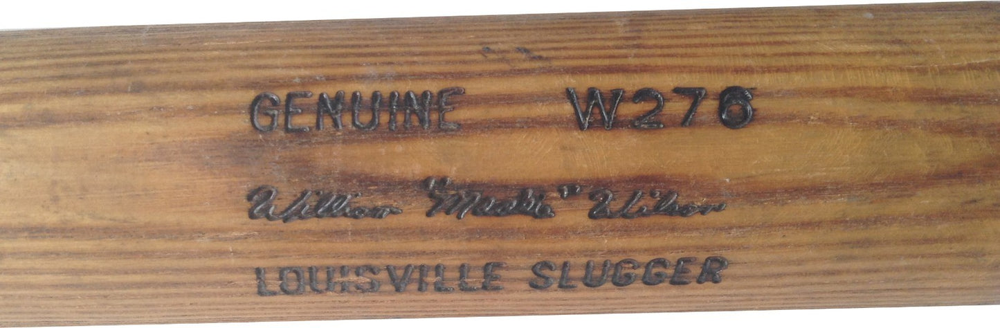 Mookie Wilson Game Used LS W276 Signed Bat Vintage Auto 1984 85 Mets WS Champs