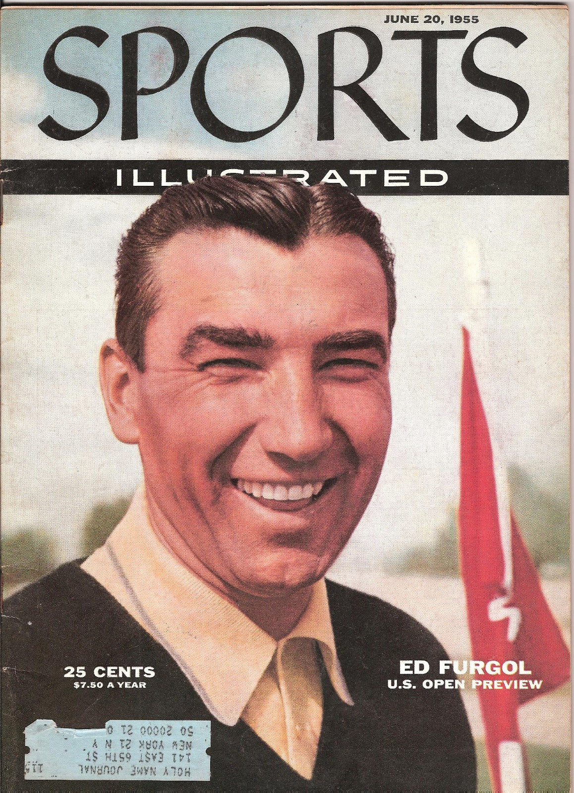 Sports Illustrated Magazine Ed Furgol US Open golf Preview June 20, 1955 Mint si
