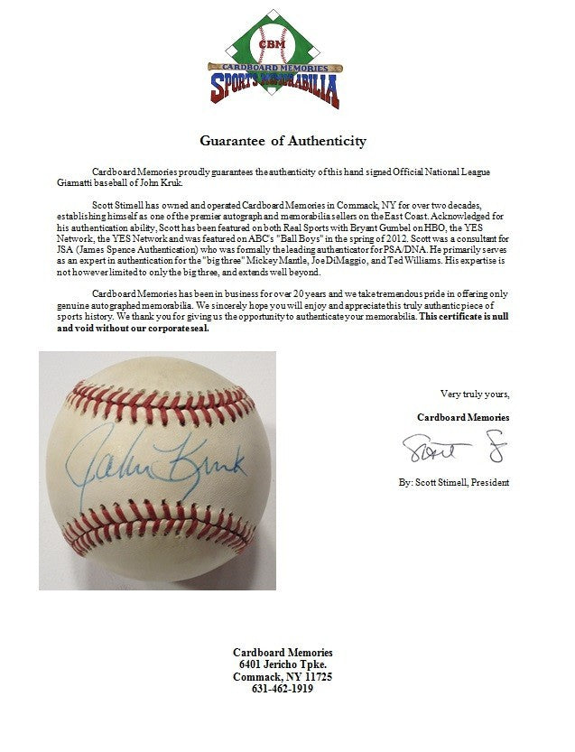 Joe Torre Don Larsen Dennis Martinez Campaneris Rudi 11 Auto Signed Baseball COA
