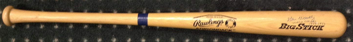 Gene Woodling NY Yankees Signed Bat  World Champs 1949-1953 Auto CBM HOLO COA