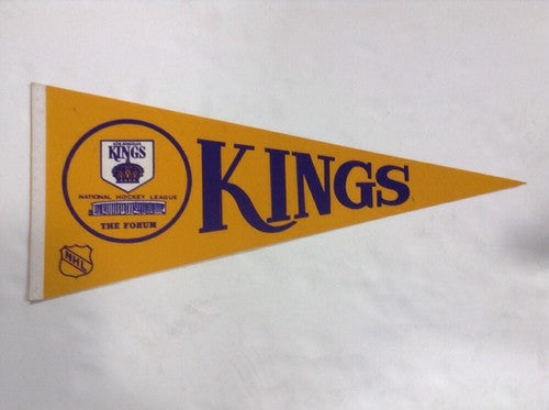 Los Angeles Kings Original Nhl Licensed Pennant  banner 1970s Marcel Dionne Rare