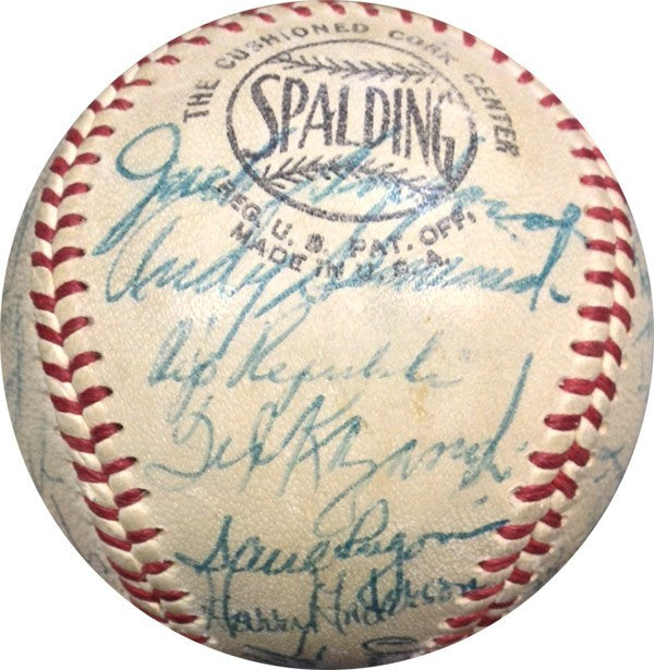 1957 Philadelphia Phillies Team Signed NL Giles Baseball 30 Autos Ashburn COA