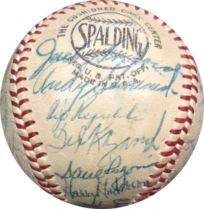 1957 Philadelphia Phillies Team Signed NL Giles Baseball 30 Autos Ashburn COA