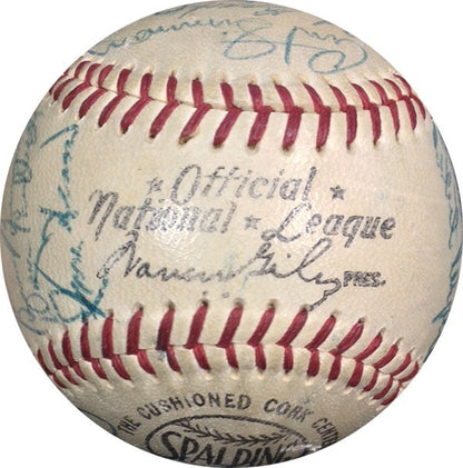 1957 Philadelphia Phillies Team Signed NL Giles Baseball 30 Autos Ashburn COA