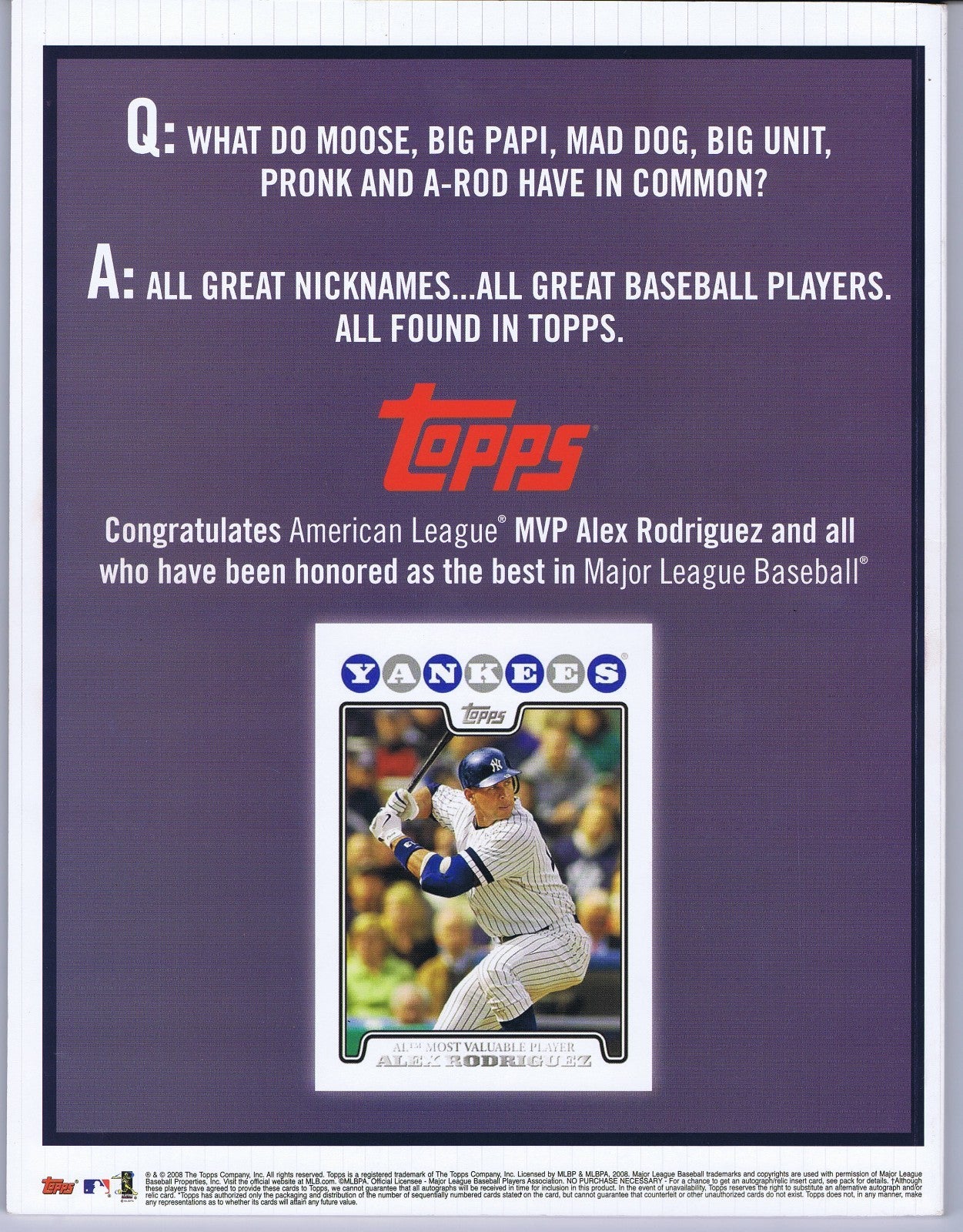 NY Baseball Writer's Association 85th Dinner Program Signed By 11 MLB Stars