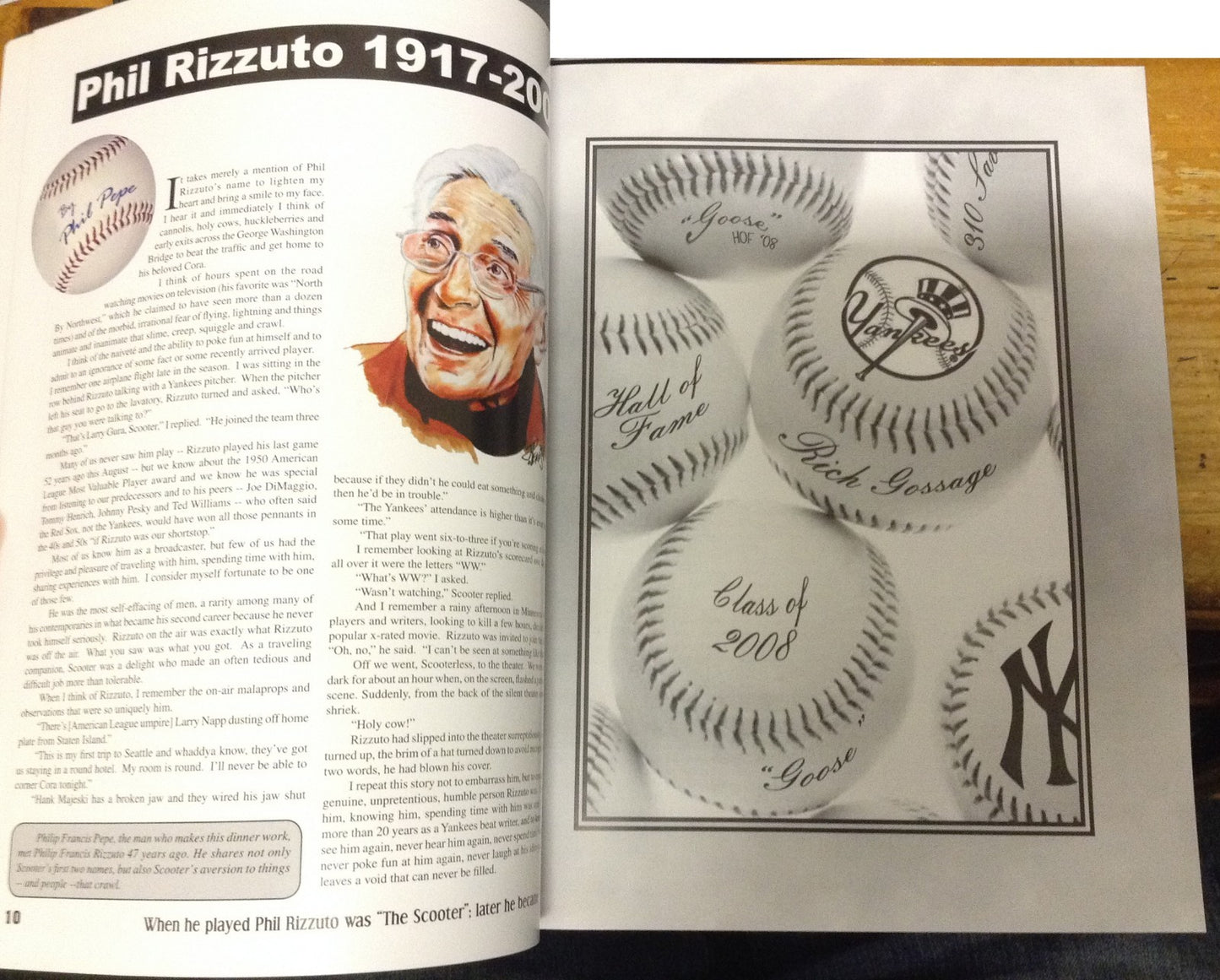 NY Baseball Writer's Association 85th Dinner Program Signed By 11 MLB Stars