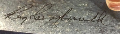 Roy Campanella Signed 2 8x10 Autograph Photo Letter Framed Brooklyn Dodgers JSA