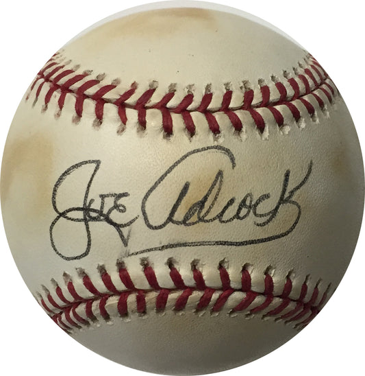 Joe Adcock SINGLE Signed National League Baseball Braves JSA Loa Autograph RARE
