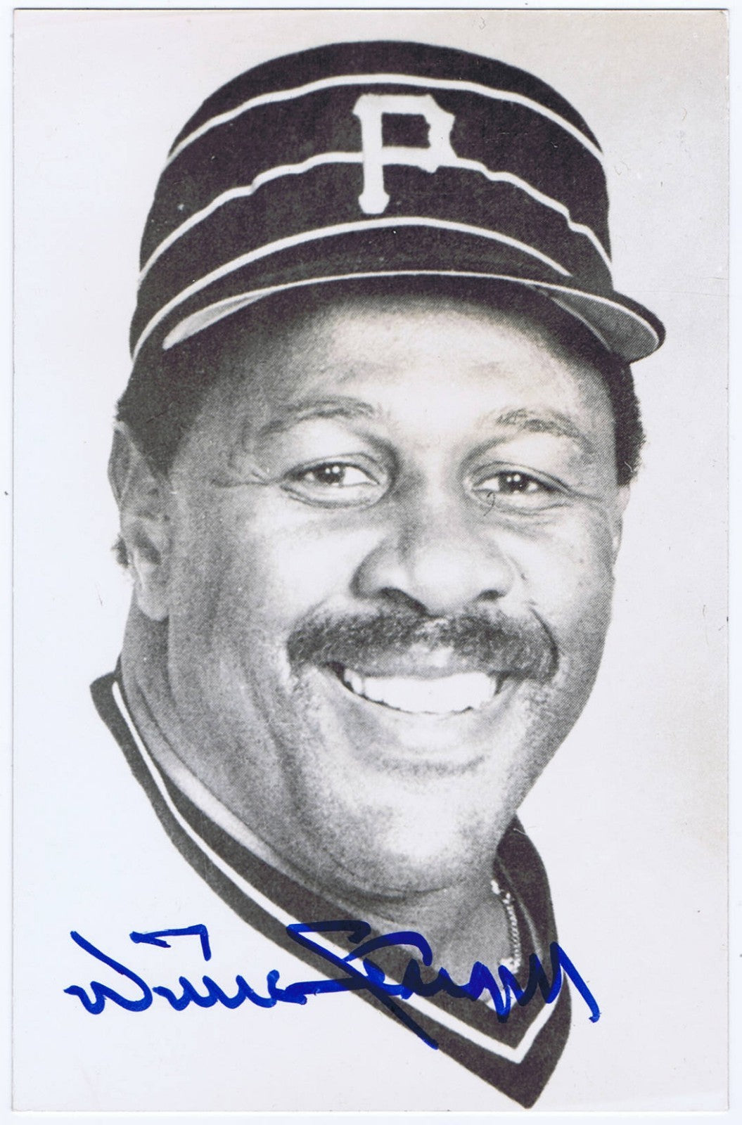Willie Stargell Signed 4x6 Photo Postcard HOF Pirates Autograph Cbm Coa