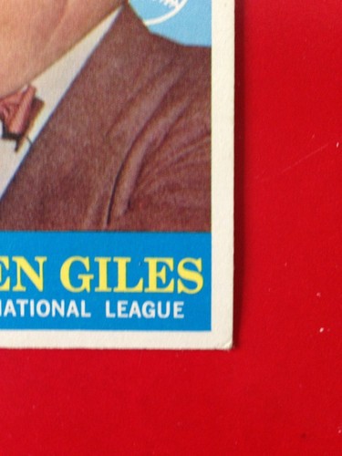 1959 Topps Warren Giles President Card # 200 Ex + - Nm No Creases