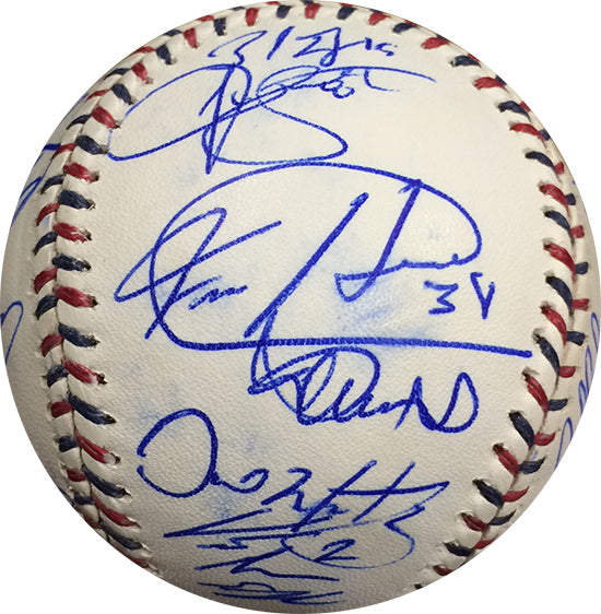 2009 All Star Team Signed Baseball 31 Auto Ichiro verlander Halladay MLB Holo