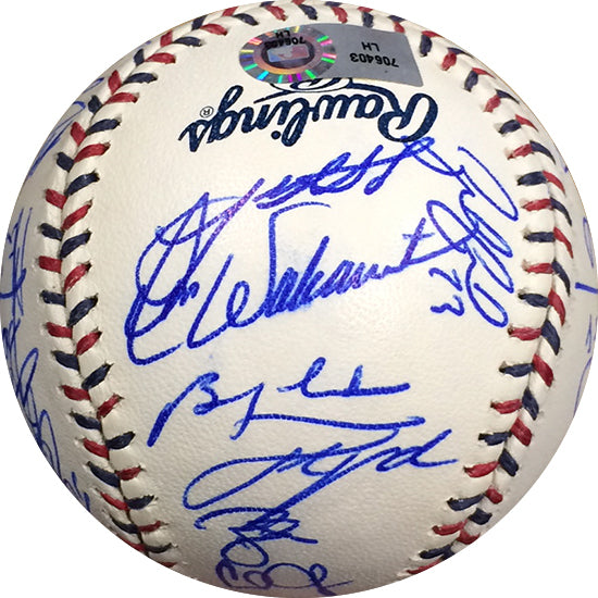2009 All Star Team Signed Baseball 31 Auto Ichiro verlander Halladay MLB Holo