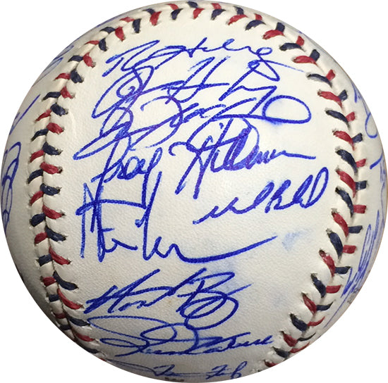 2009 All Star Team Signed Baseball 31 Auto Ichiro verlander Halladay MLB Holo