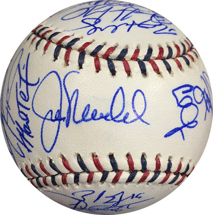 2009 All Star Team Signed Baseball 31 Auto Ichiro verlander Halladay MLB Holo