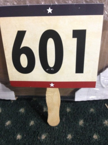 Orlando Cepeda Giants Signed Hof Used Bid Paddle Rare Autograph Cbm Coa