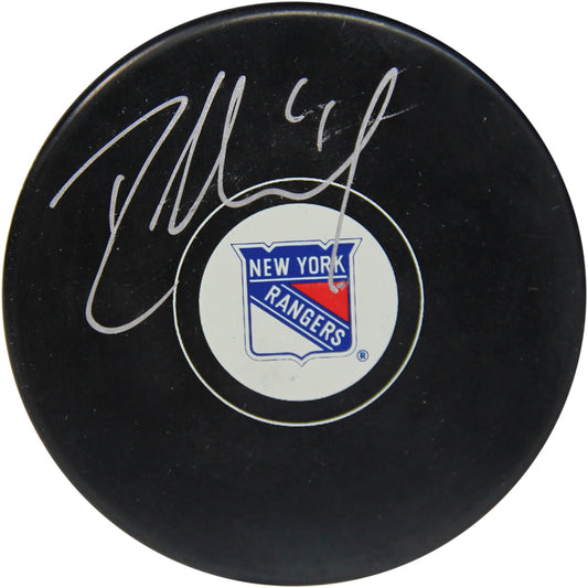 Rick Nash Signed New York Rangers Puck Silver Autograph Steiner COA Hologram