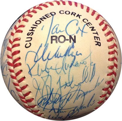 1992 Philadelphia Phillies Team Signed NL Baseball 31 Auto CURT Schilling COA