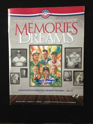 Goose Gossage Signed Memories And Dreams Hof 2008 Ceremony Program Goose Holo