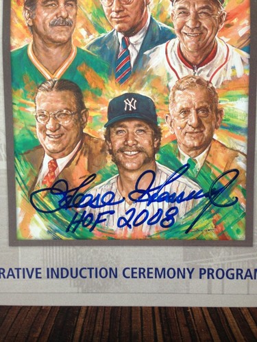 Goose Gossage Signed Memories And Dreams Hof 2008 Ceremony Program Goose Holo