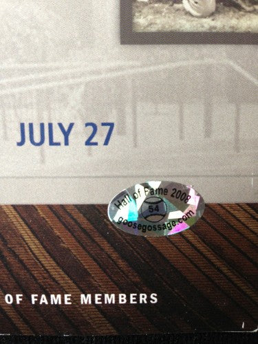Goose Gossage Signed Memories And Dreams Hof 2008 Ceremony Program Goose Holo