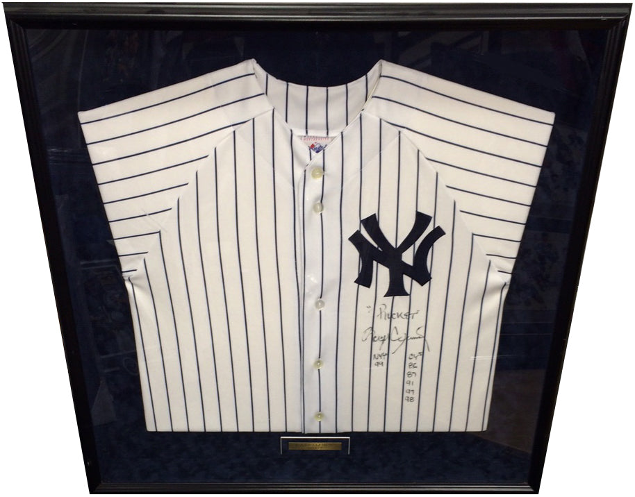 Roger Clemens Signed Insc. CY Young Framed Yankees Jersey Shadowbox LE /250 COA