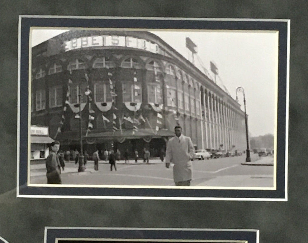 Jackie Robinson 1st Game 1947 Brooklyn Dodgers Framed Photo & Replica Ticket