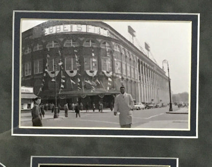 Jackie Robinson 1st Game 1947 Brooklyn Dodgers Framed Photo & Replica Ticket