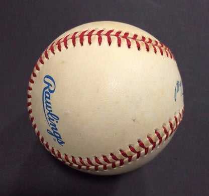 Edgar Mitchell Single Signed AL Baseball Astronaut NASA Apollo 14 Moonwalker JSA