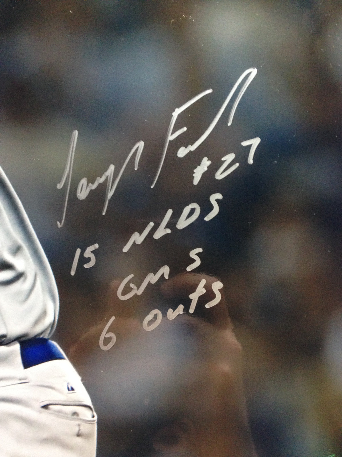 Jeurys Familia Signed 16x20 Framed Mets Nlds Game 5 6 Outs Auto Steiner COA /27