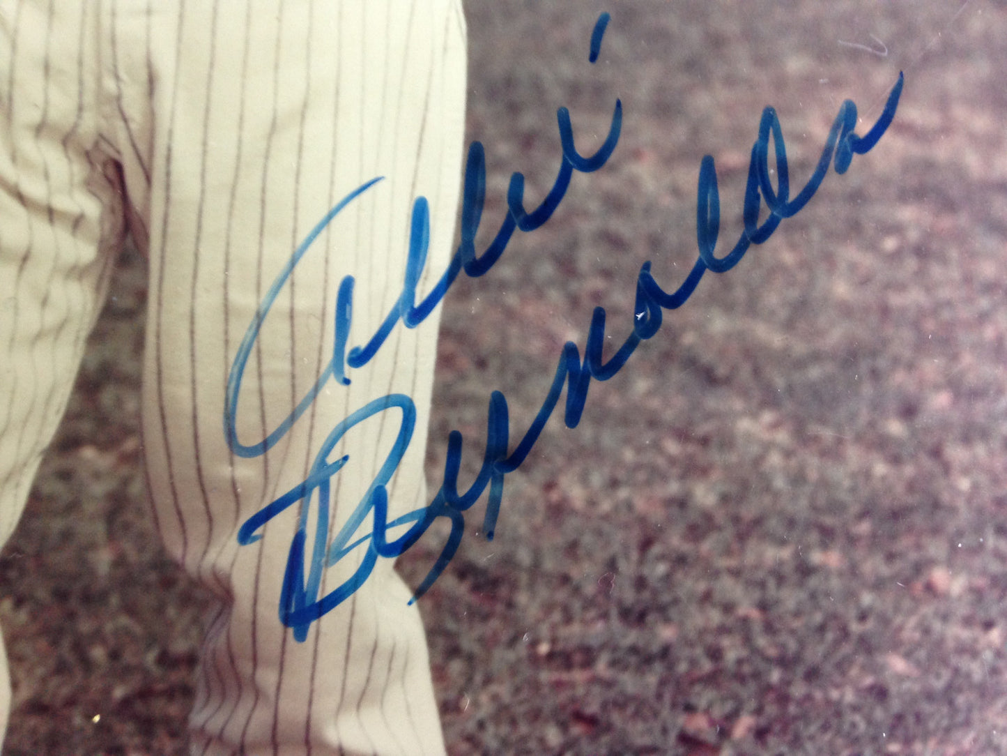 Allie Reynolds Yankees signed color 8x10 photo 2 no hitters autograph JSA COA