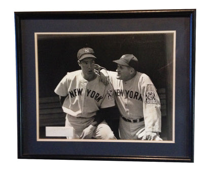 Joe DiMaggio Yankees Signed cut Auto 16x20 VINTAGE ORIGINAL PHOTO Framed CBM COA