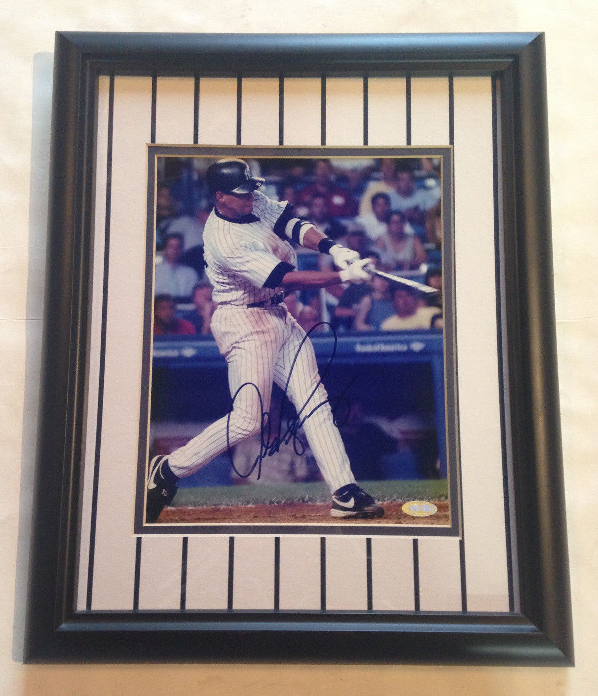 Alex Rodriguez Yankees signed 8x10 photo framed Auto Autograph Steiner COA 13x17