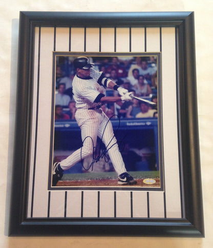 Alex Rodriguez Yankees signed 8x10 photo framed Auto Autograph Steiner COA 13x17