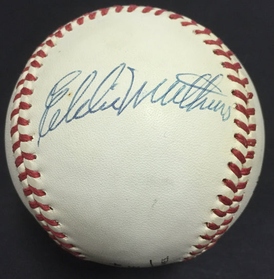 Hank Aaron Eddie Mathews Braves 500 HR HOF dual signed NL baseball auto JSA Coa