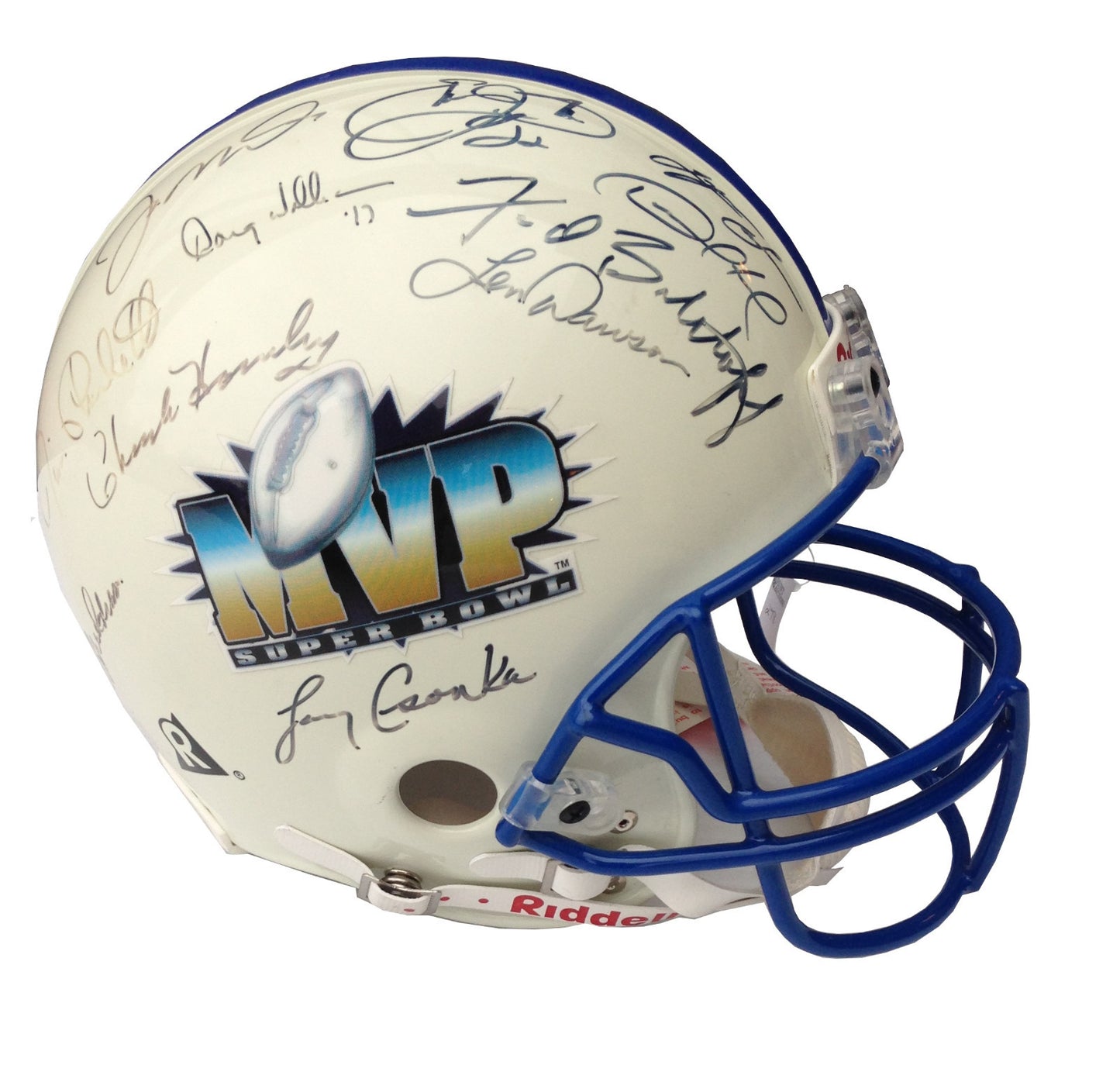 Super Bowl MVP signed ProLine helmet 23 auto Montana Rice Aikman E SMITH STEINER